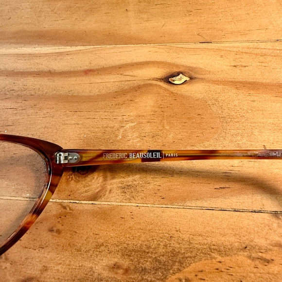 Brown Tortoise Shell Cat eyeglass Frame Frederic Beausoleil FRANCE 278-798 - Picture 2 of 8